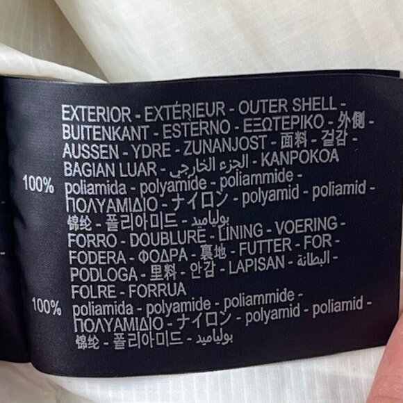 Zara Men's Light Padded Jacket Coat Modular Neckline Cream Snaps Closure XL NWT - Picture 16 of 16